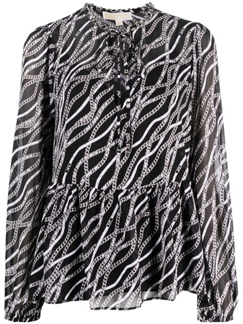 michael kors chain link blouse